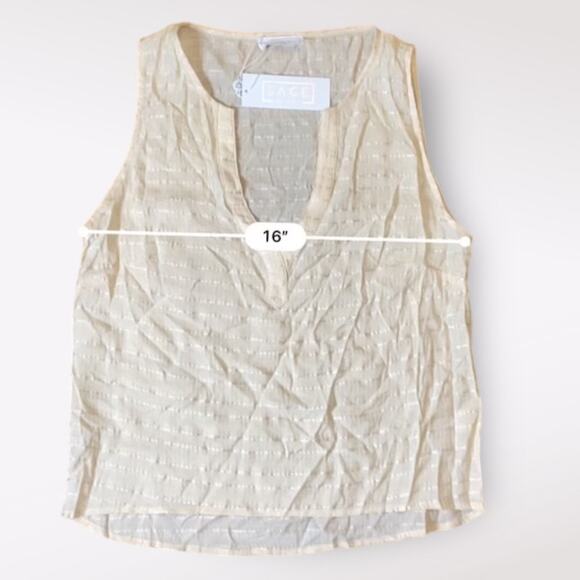 Sage The Label NWT V-Neck Tank‎ Womens Size M Peach - Picture 4 of 8